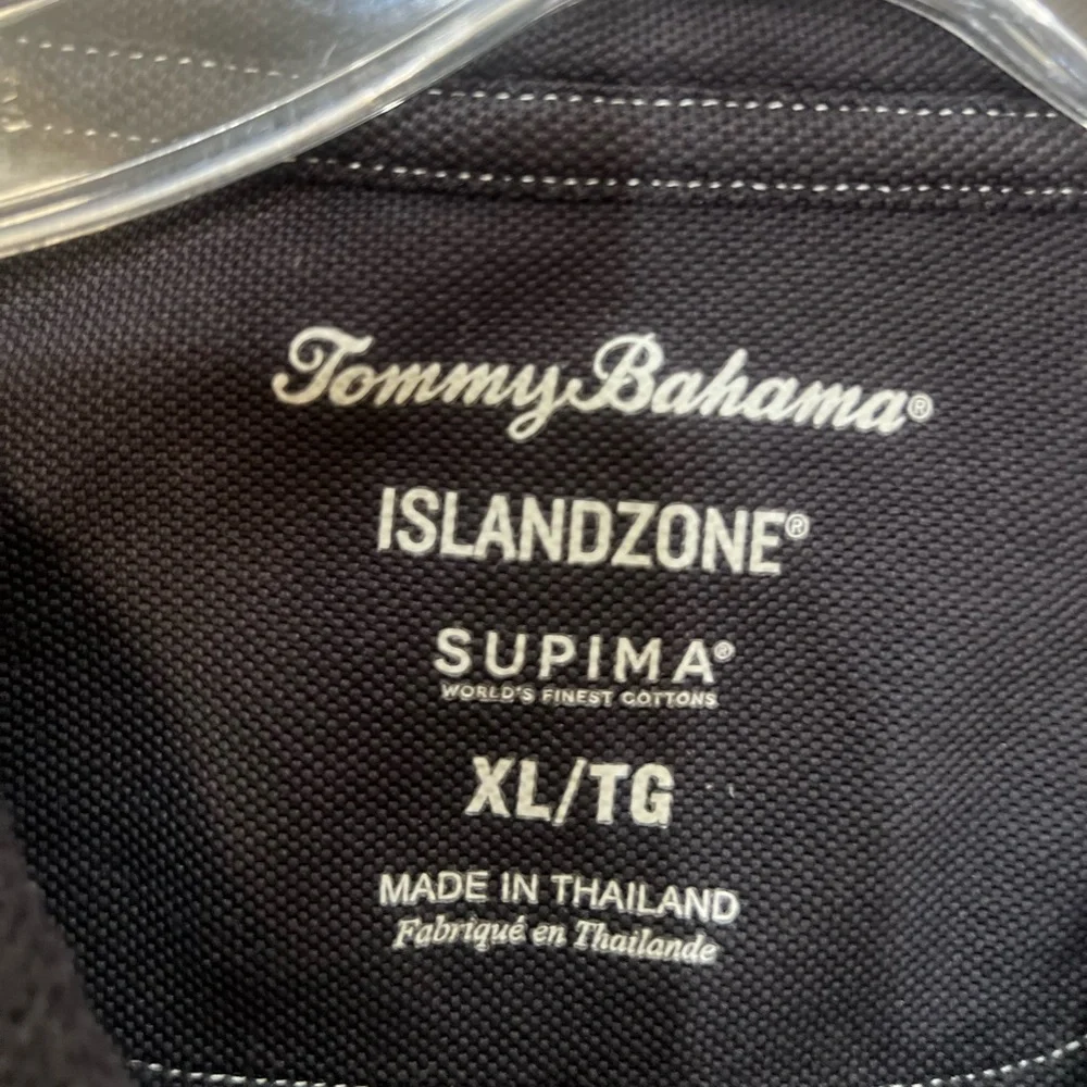 Tommy‎ Bahama Men’s Size XL black Supima Cotton Polo Golf Office Casual summer